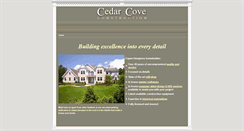 Desktop Screenshot of cedarcoveconstruction.com
